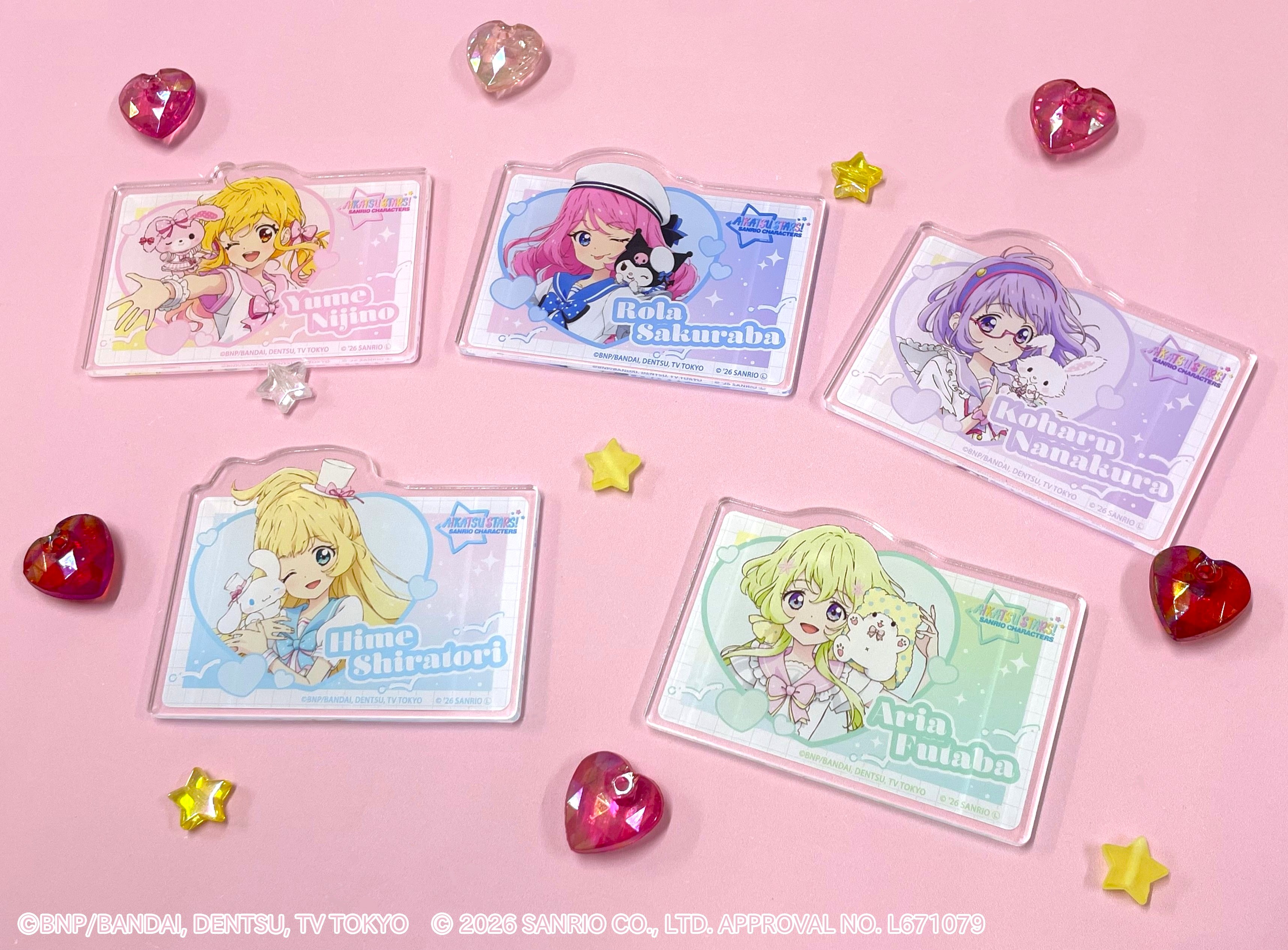 星夢學園 Aikatsu Stars! × Sanrio 名牌襟章 #P-AKG0345 [A3] (PRE-ORDER) [2026/07]