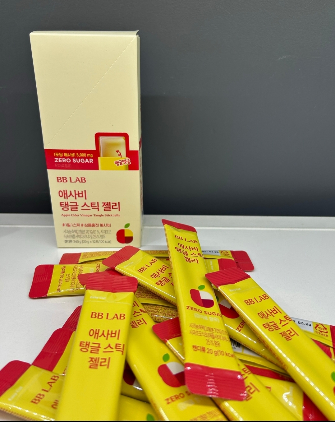 oliveyoung BBLAB 蘋果醋果凍條 12條*2盒