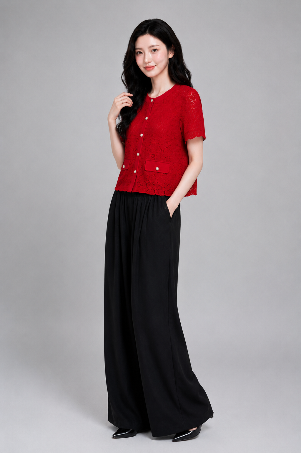 923090 Celestine Lace Cardigan