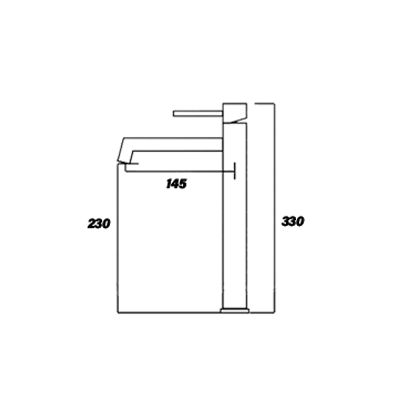 Otosani 304# Stainless Steel Basin Tap 300Mm (966-81#) OTO966-81