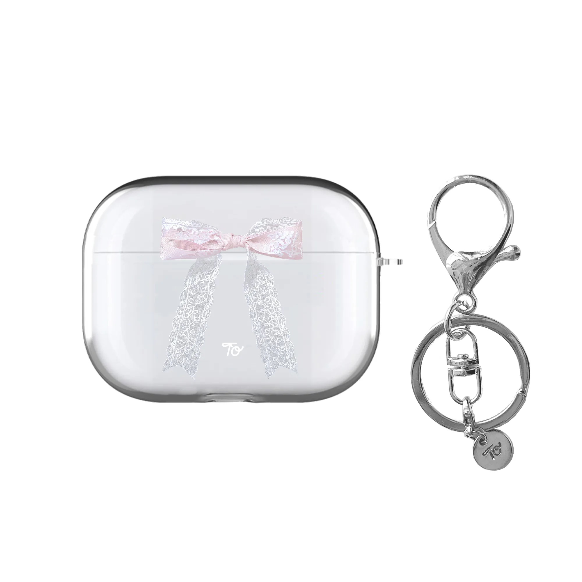 【Ballerina Lace Ribbon】透明AirPods Case