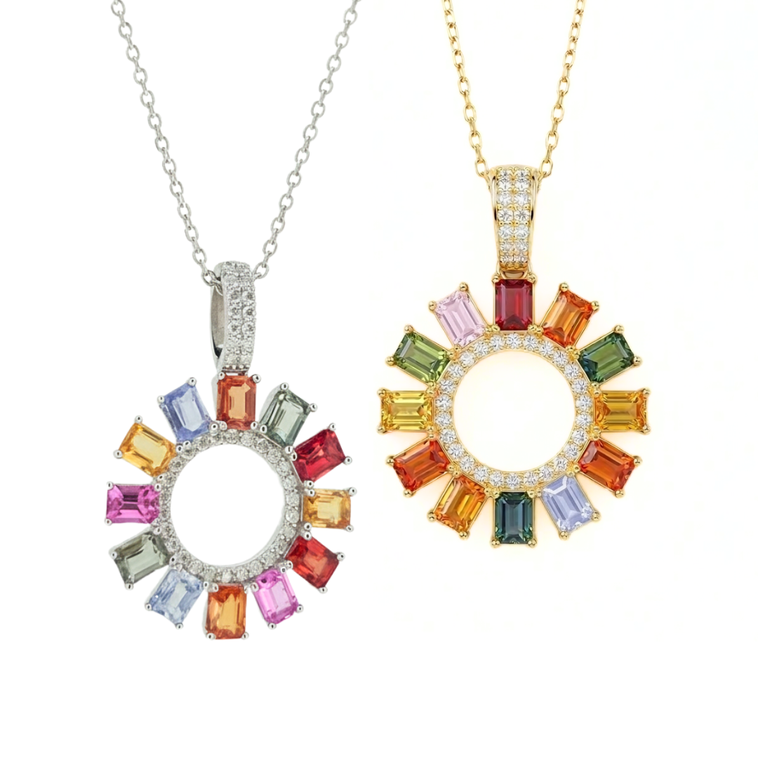 「水龍玄晶・直石圈頸鏈」｜隨身風水法陣｜高訂天然彩色藍寶石系列