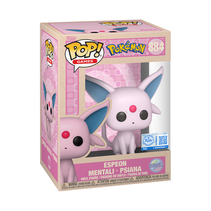 📦訂購 美國代購 Funko POP! Pokemon Espeon (Soft Color) Figure 寵物小精靈 太陽伊貝 模型 