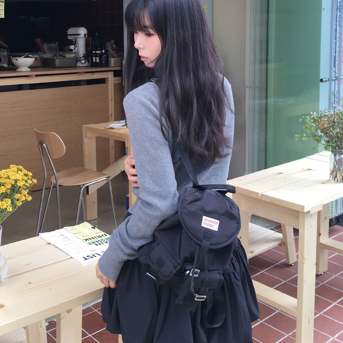🇰🇷訂購｜Masmarulez｜Mini glossy belted backpack 5色