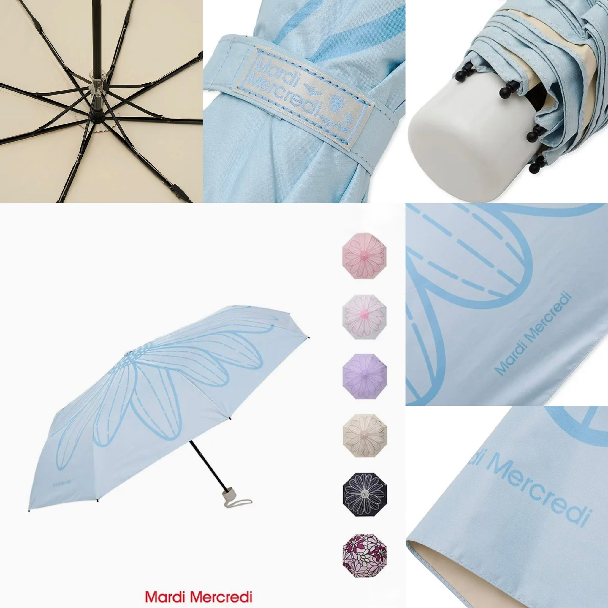$245把。2把起$235把。🇰🇷Mardi Mercredi🇰🇷🆕2026年最最新防紫外線折疊傘 7 Color