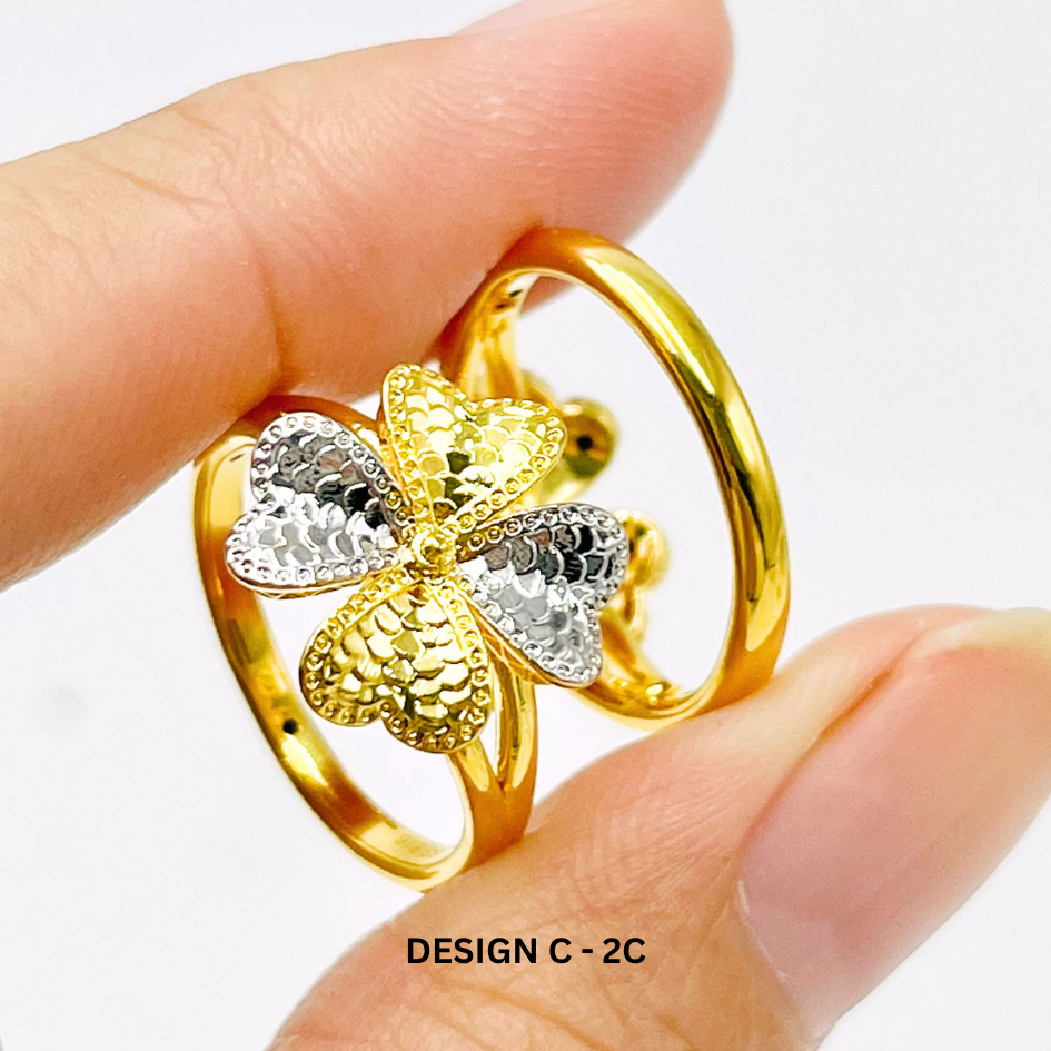 MYDORA Cincin Lucky Four In Love (5G) l EMAS 916/22K