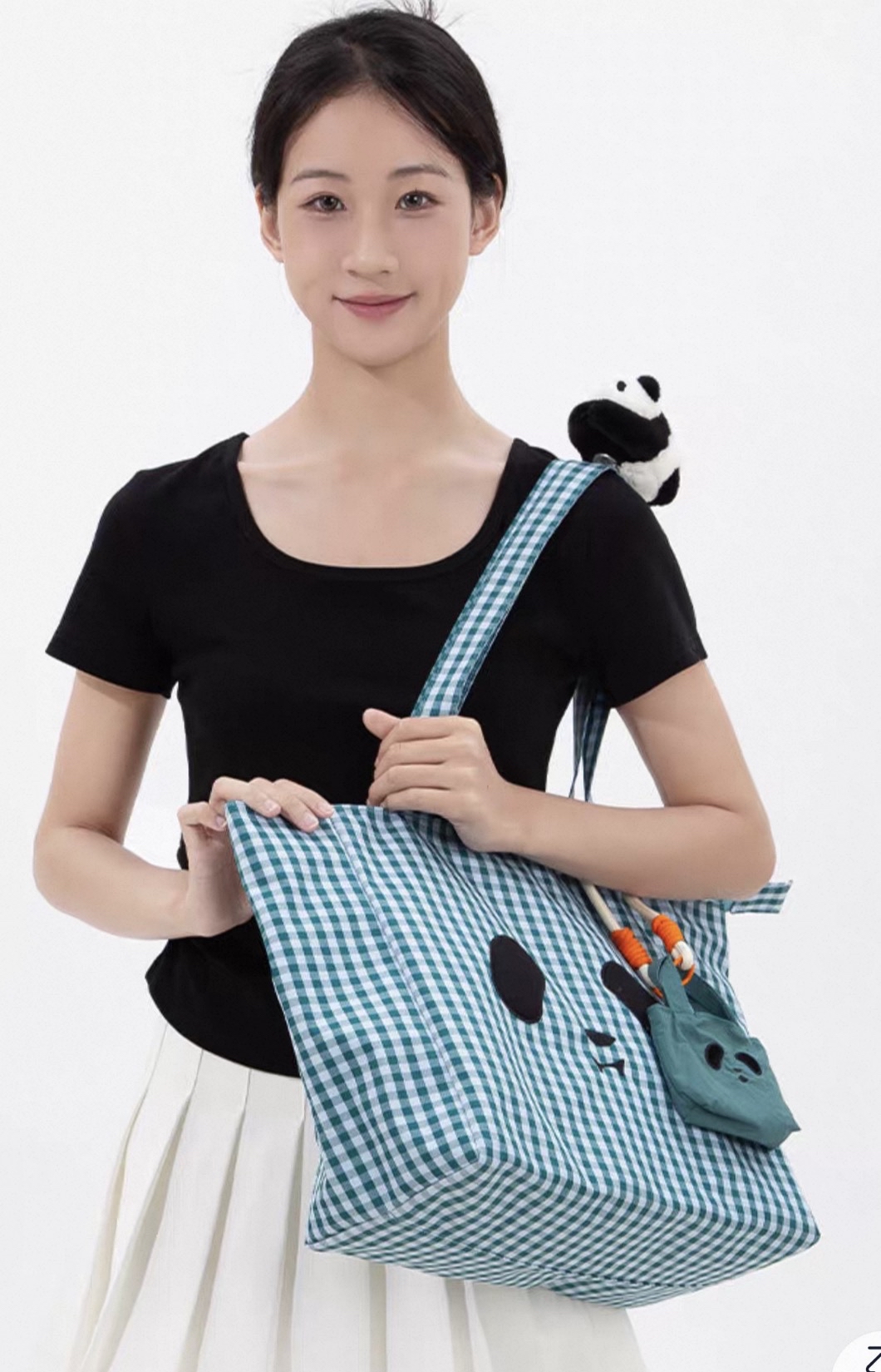 Black & White Panda Shoulder Bag
