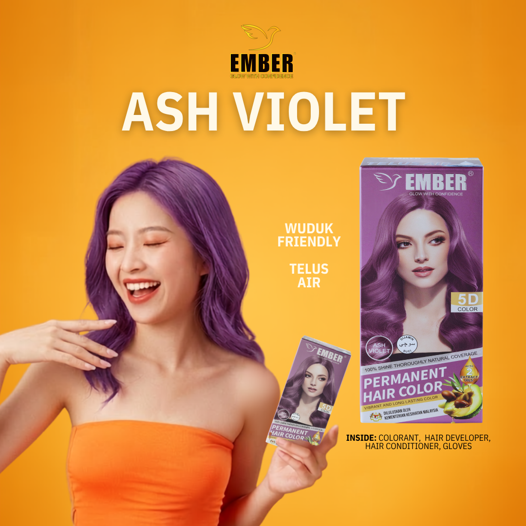EMBER Permanent Hair Color 60ML / EM-24/ ASH VIOLET