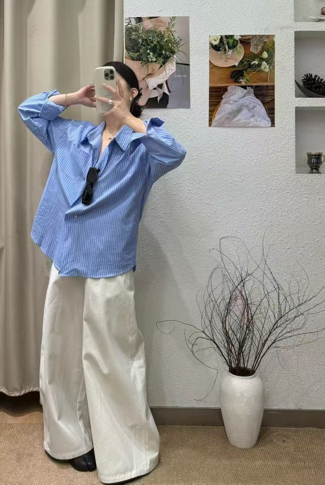 221596 斜扣幼直間恤