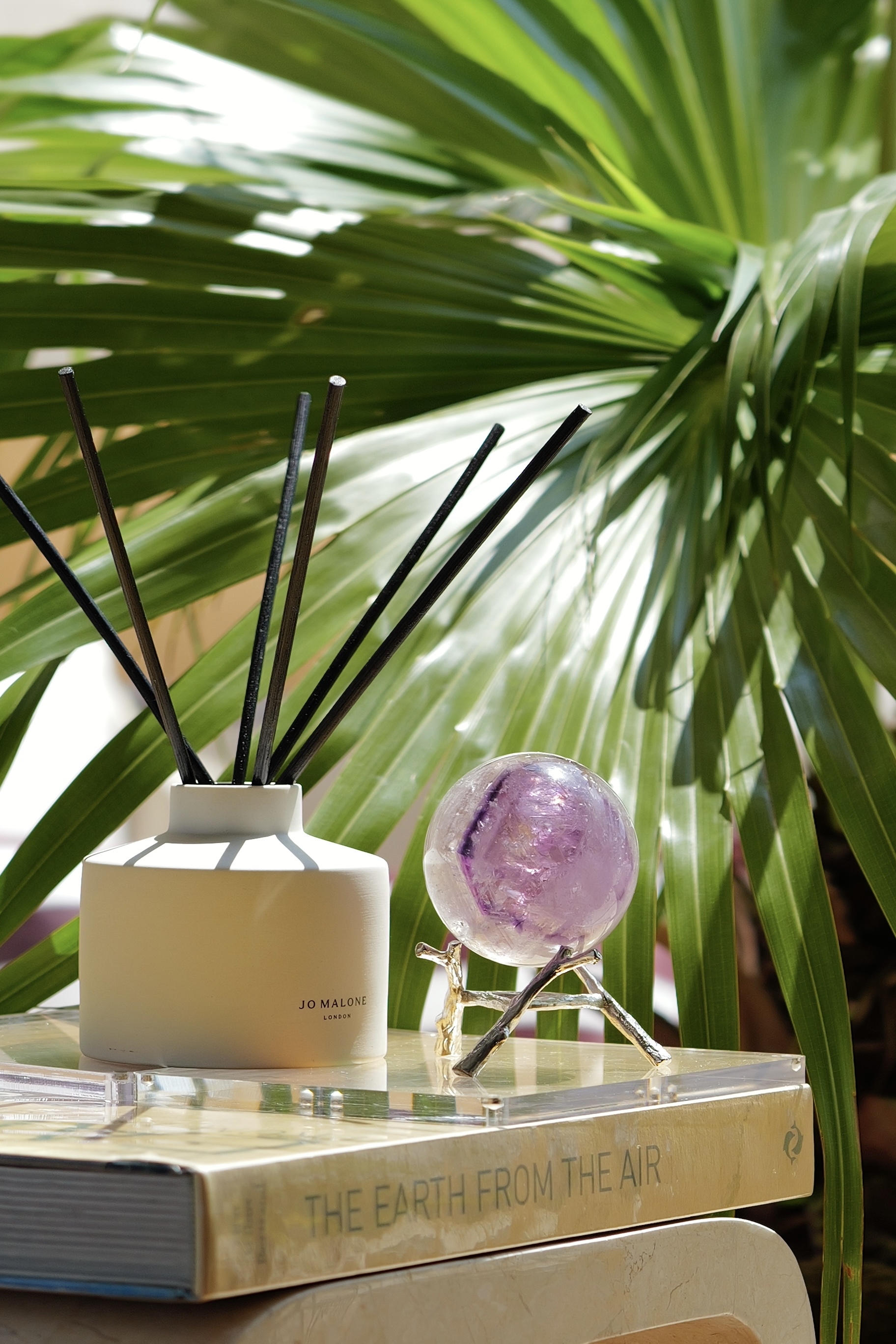 ༒ 7.4cm千層紋紫白雙色水晶球༒ AM.a081C19G5ss-RA26*7SA