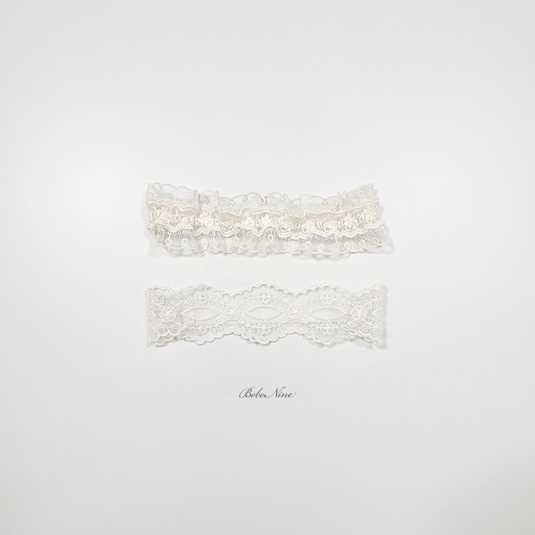 ☀️預訂 韓國直送☀️🇰🇷Bebenine蕾絲花邊髮帶兩件套