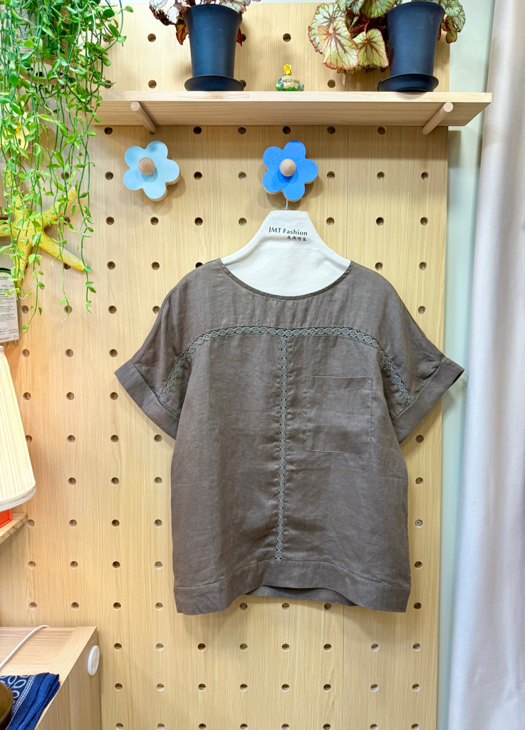 麻質拼通花衫 M967 846139329