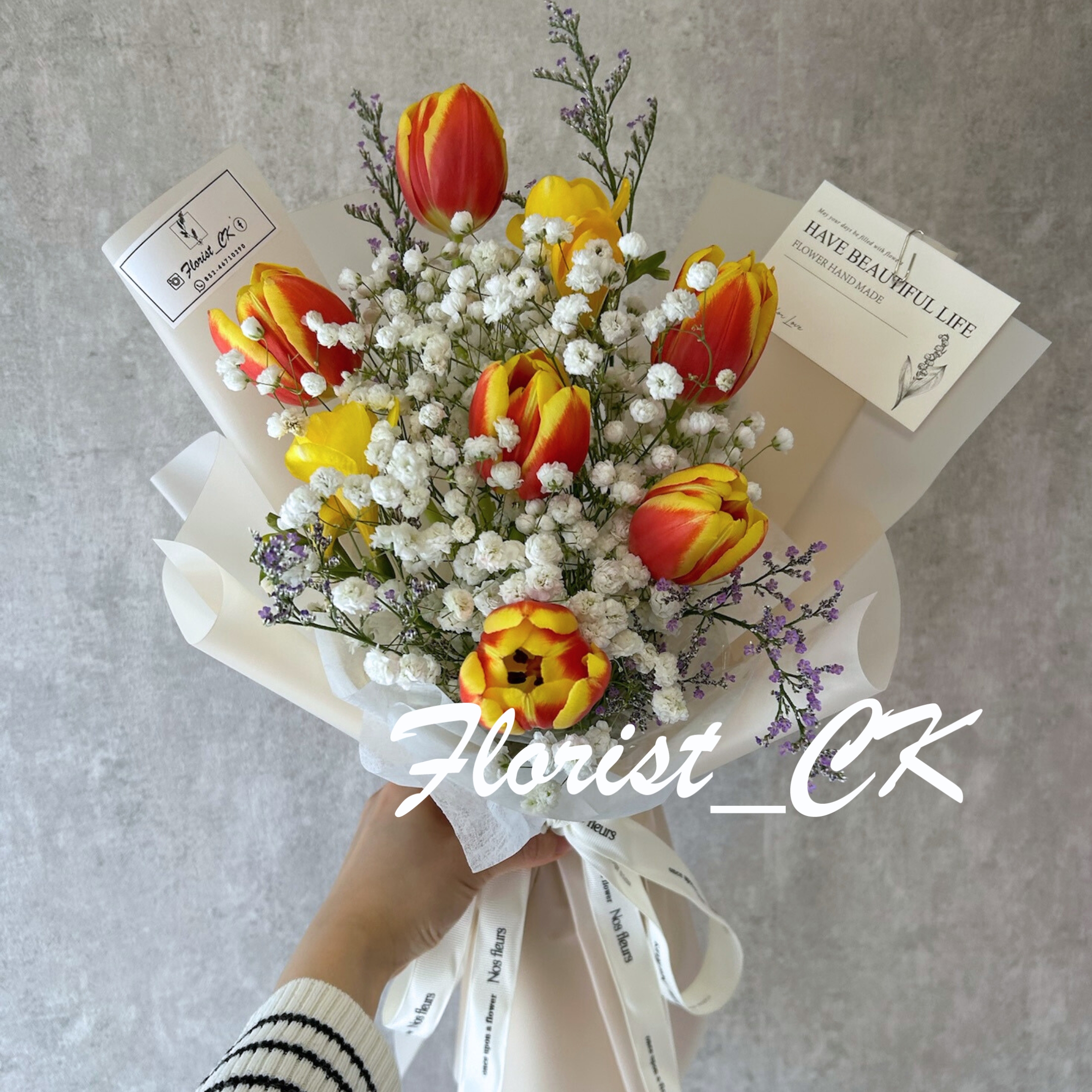 Tulip Éclat Signature｜進口鬱金香鮮花花束 (預訂款)