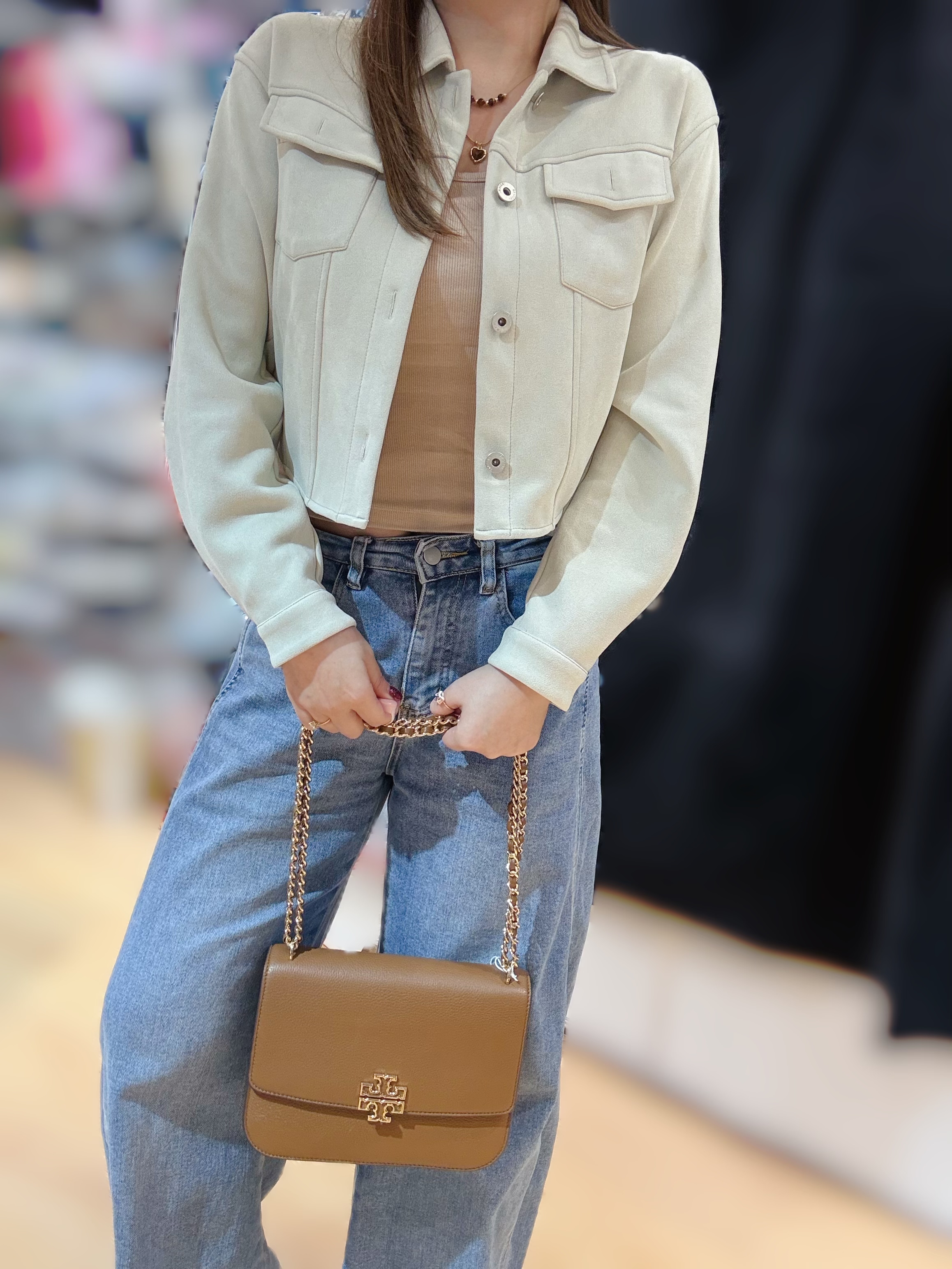 Tory burch Britten adjustable bag M brown