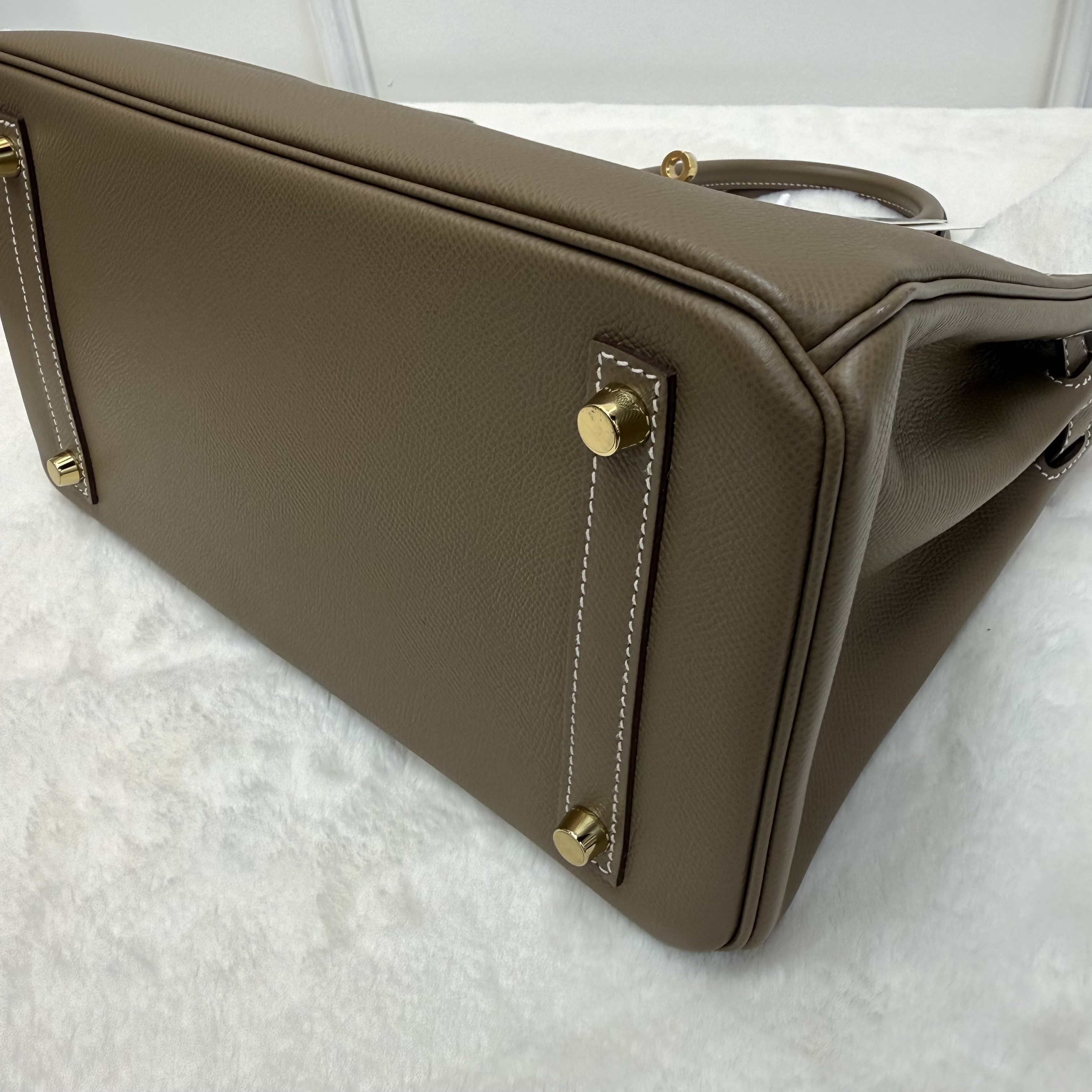 Full set Hermes Birkin 30 大象灰 金扣 Y刻 閒置新