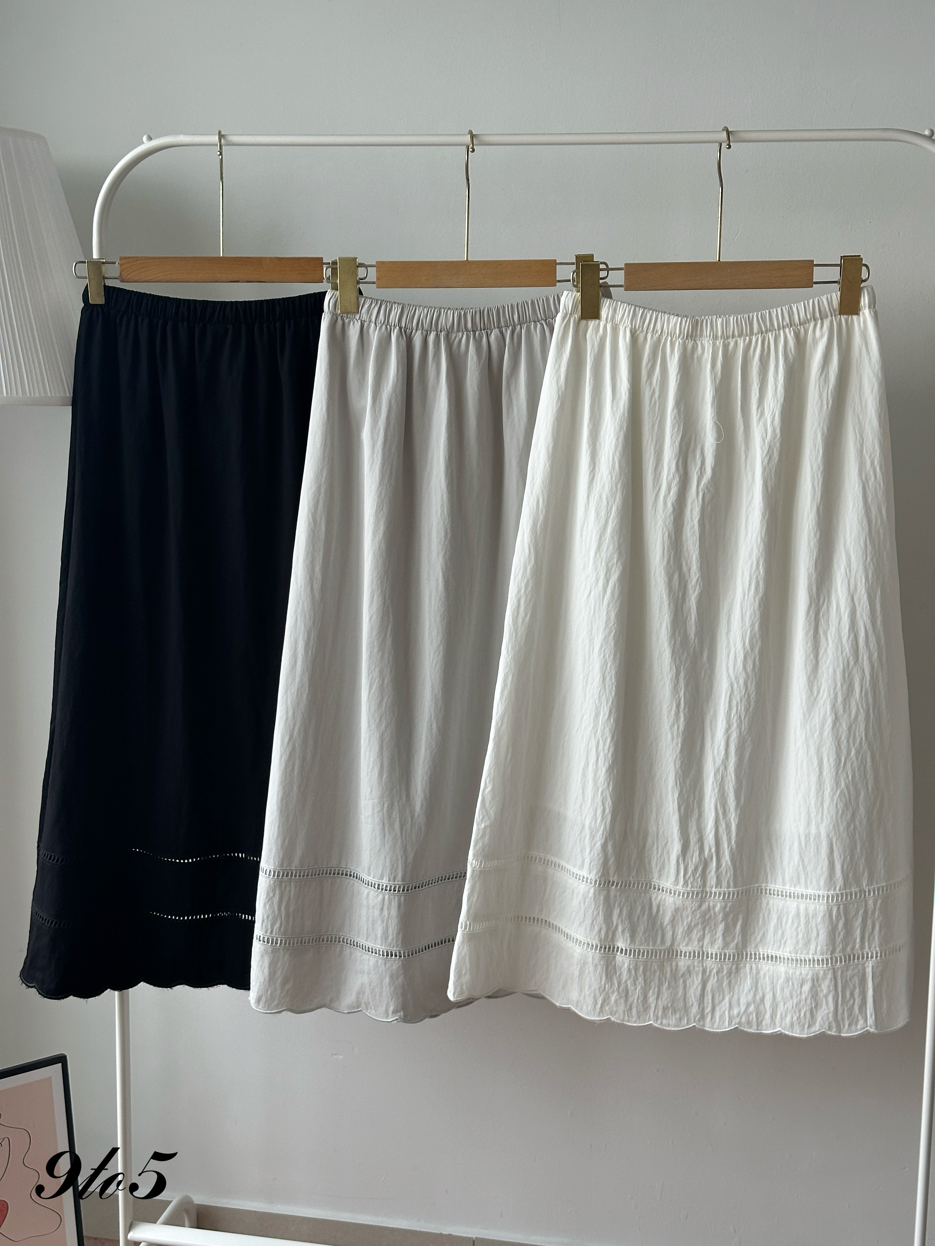 S1989 Drawstring Elastic Waist Long Skirt - 3 Colors 