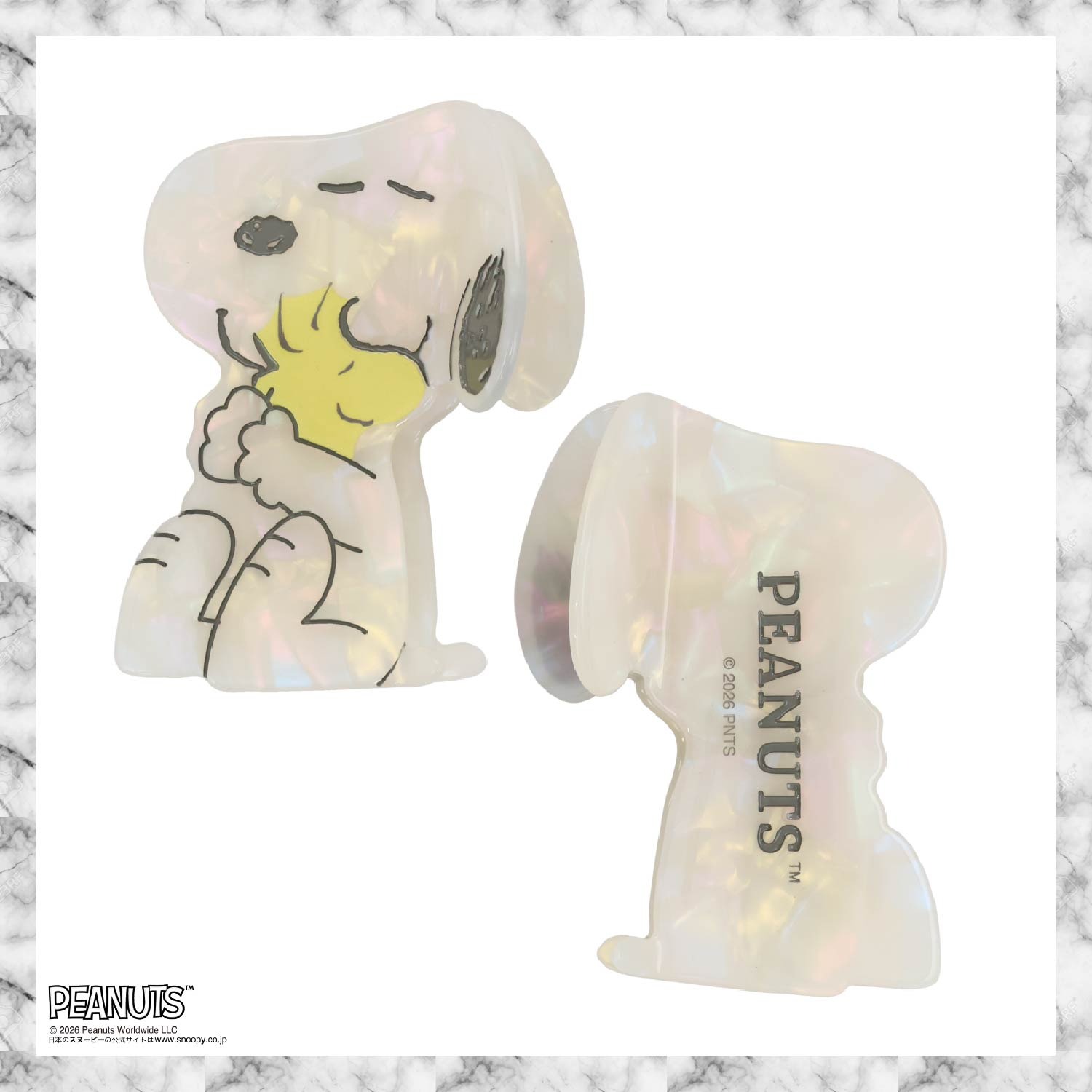 🌸 【預訂】Die-Cut Hair Clip - PEANUTS Hair Accessory