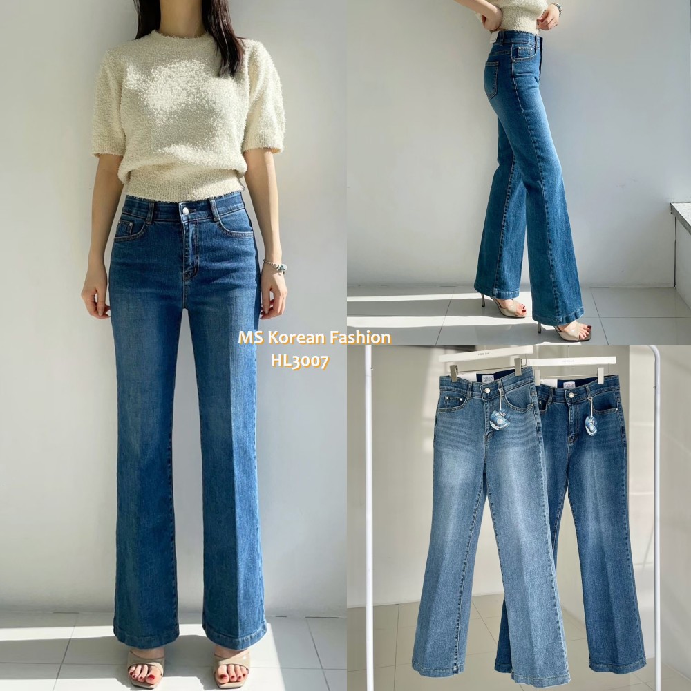 HL3007 韓國🌼Howluk春版熨線定型喇叭牛