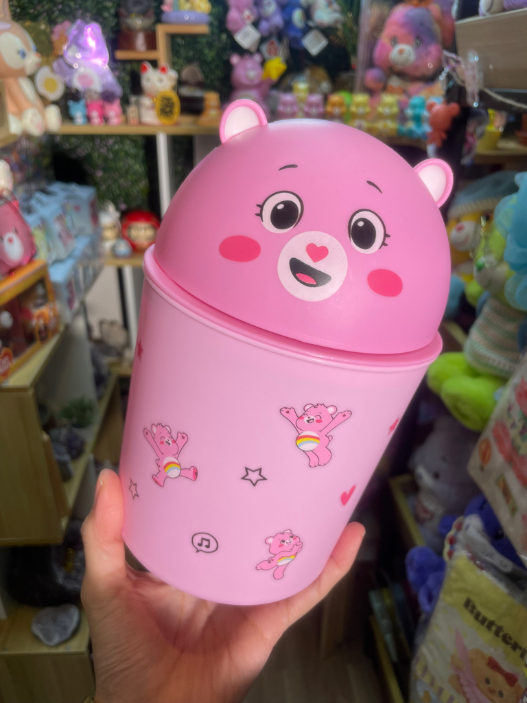 減價品🌈粉紅熊造型垃圾桶🐻