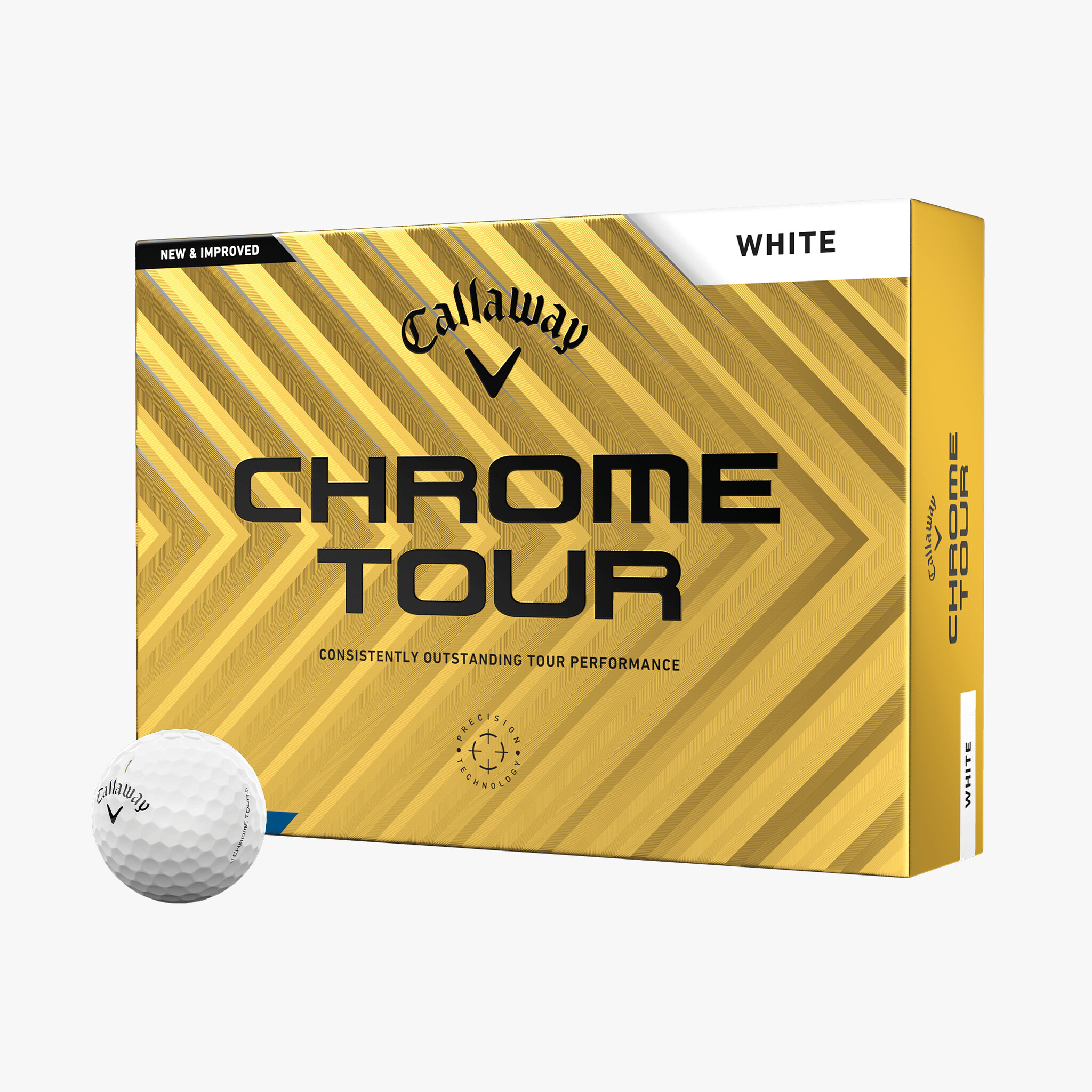 CALLAWAY CHROME TOUR 四層球- 白色