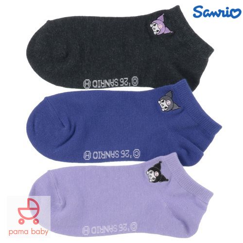 🆕【⭐訂購⭐】🌀 🇯🇵 日本直送 #Sanrio 刺繡圖案 運動短襪(3對入套裝)［4款選］🌀[ELJD-0243][261126]