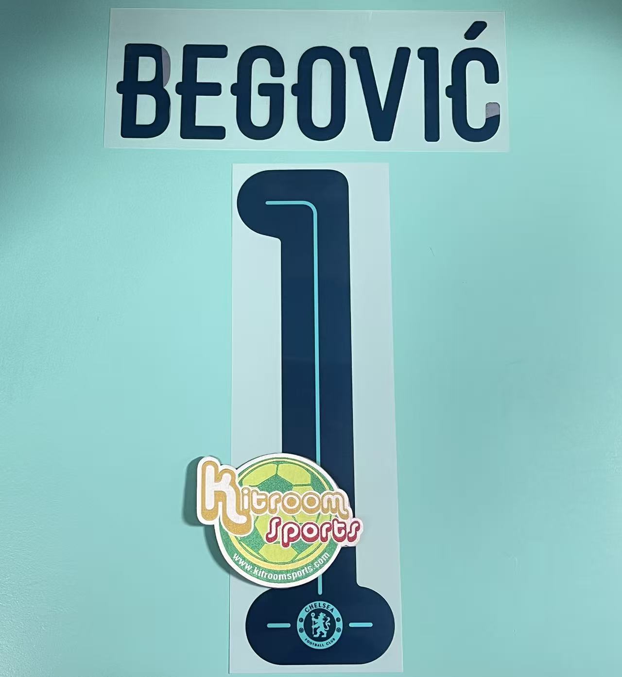2016-17 Chelsea Away GK UCL Nameset #1 BEGOVIC