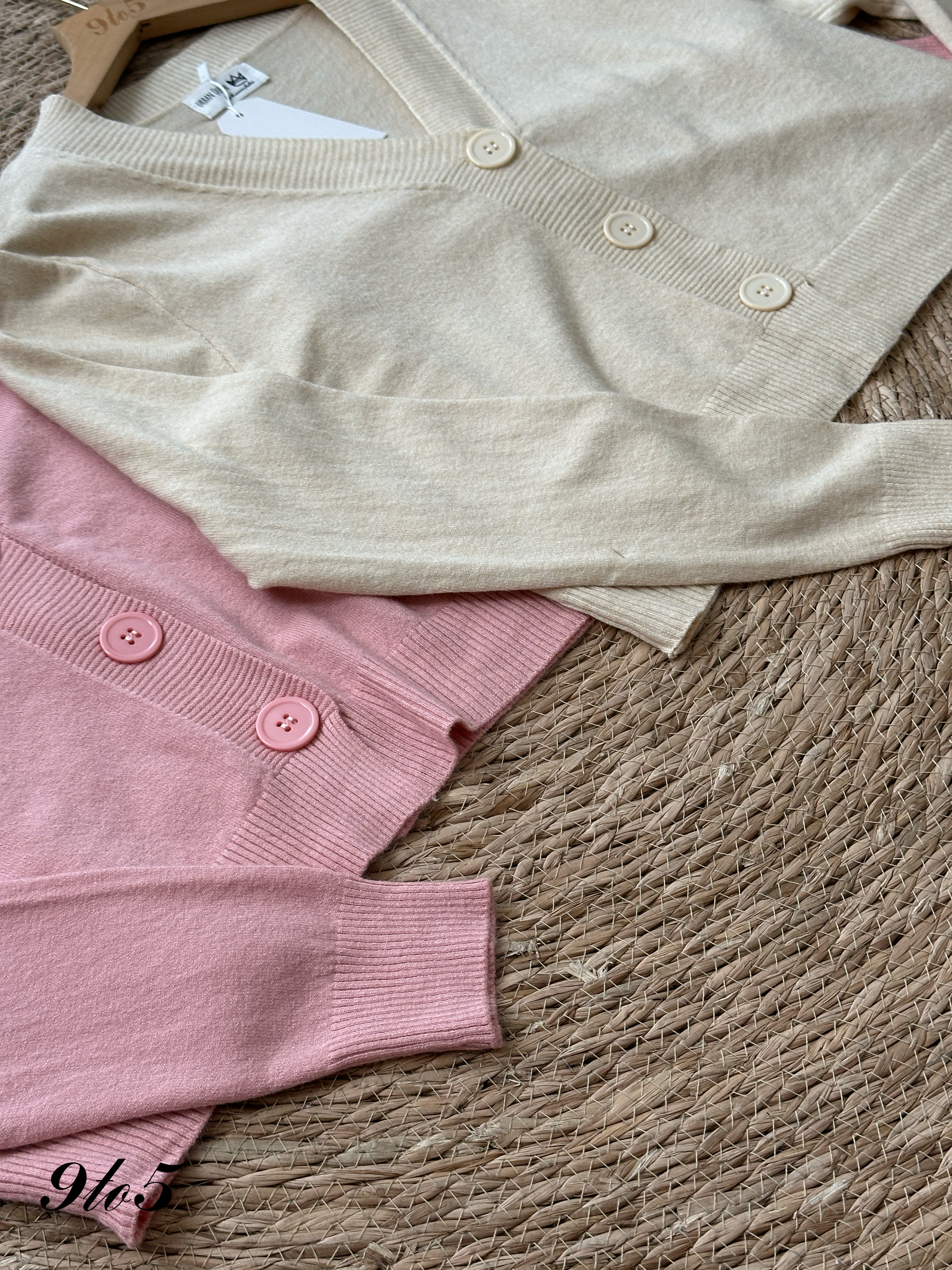 T4228 V Neck Knit Cardigan - 4 Colors 