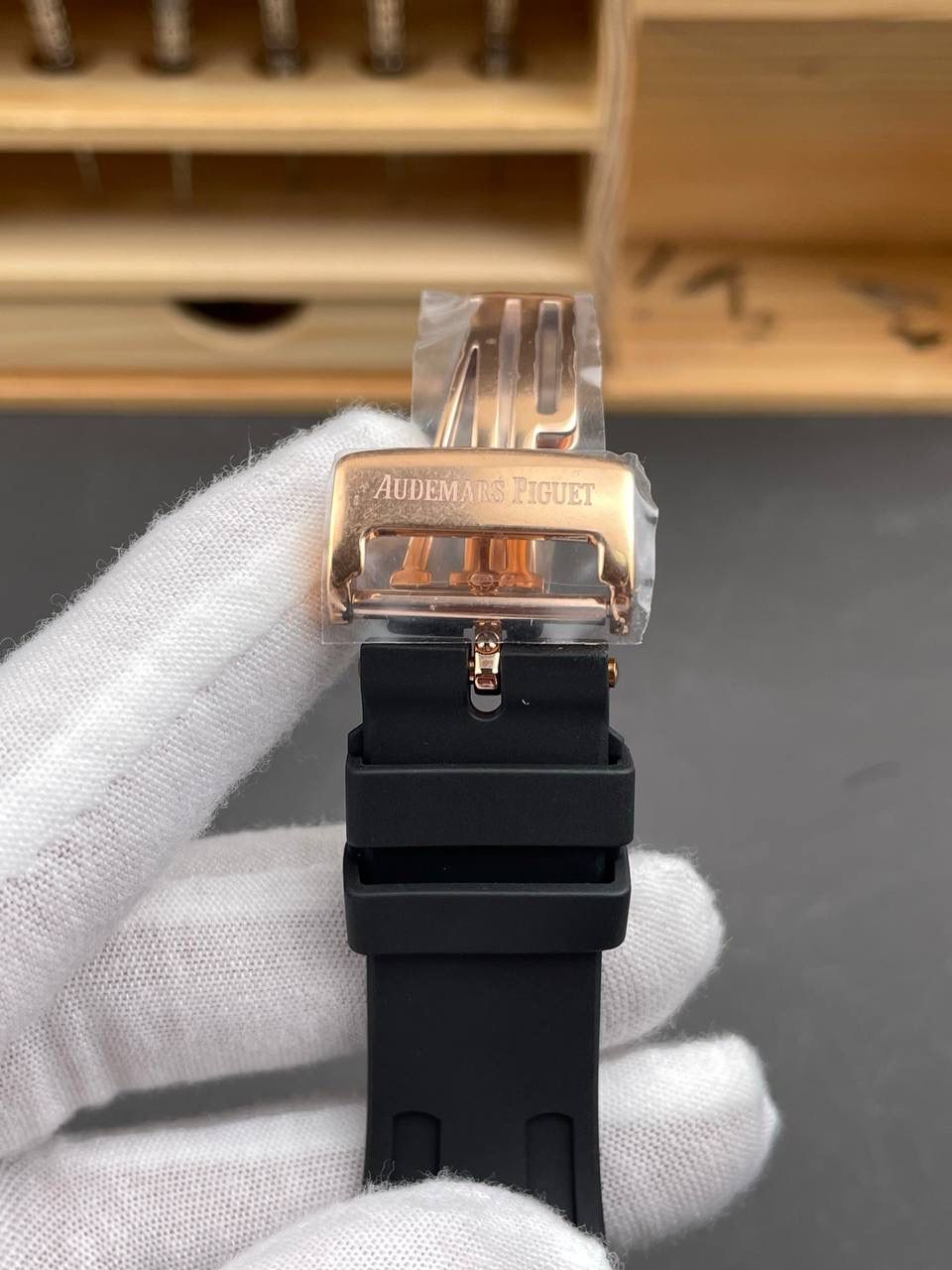 🚀爱彼皇家橡树 AP26240玫金蓝/41mm/4401机/胶带款💯