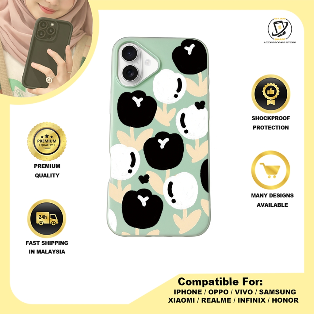 JELLY CASE PHONE FOR IPHONE - DESIGN FLOWER Y