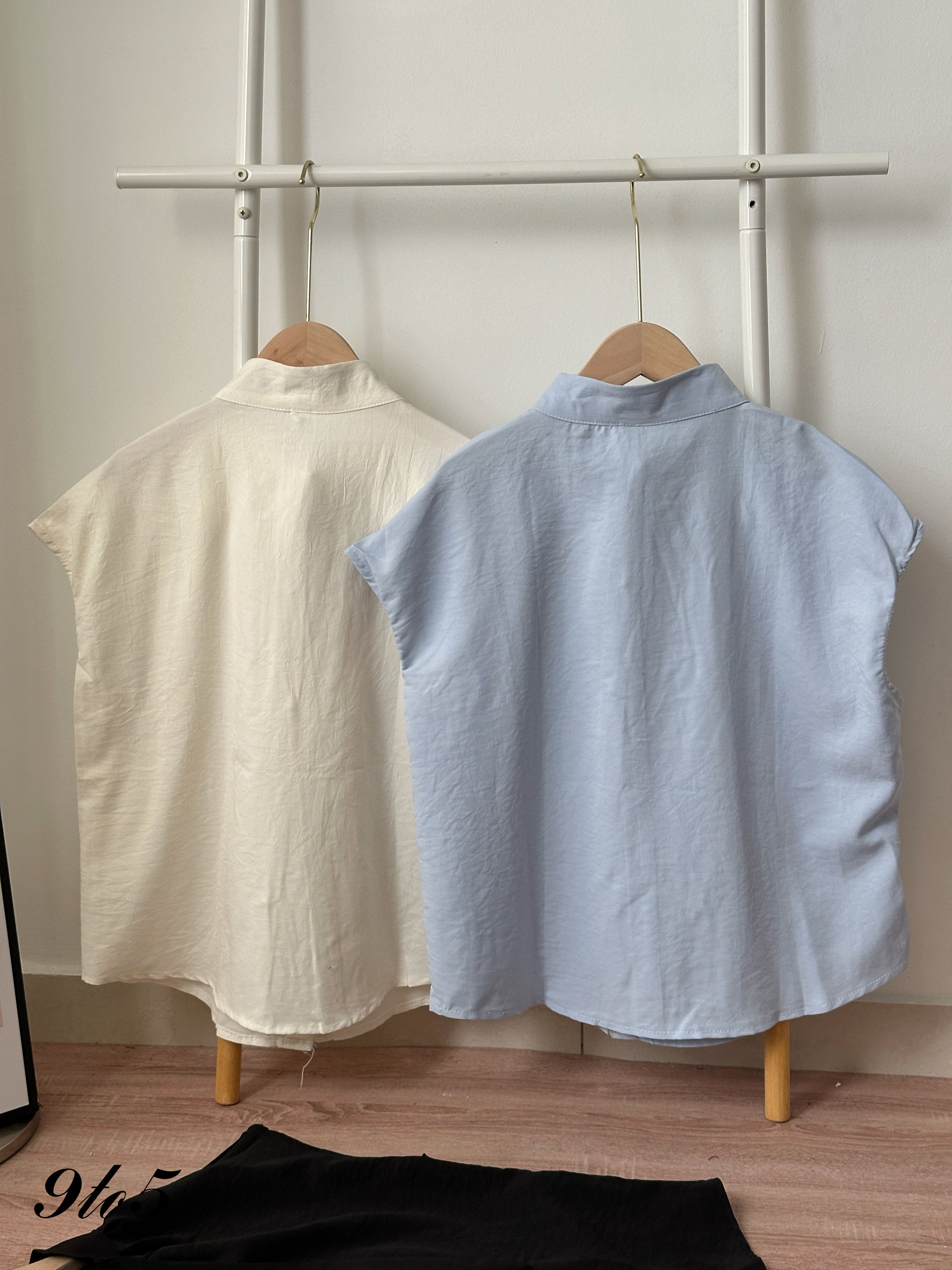 T4450 Bow-tie Cape Sleeve Shirt - 3 Colors 