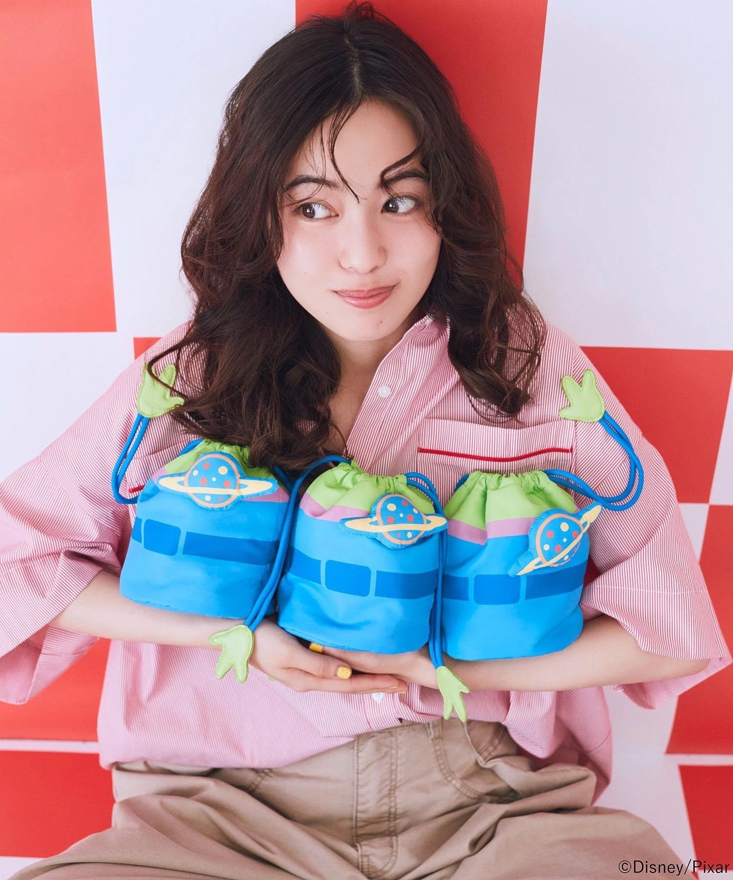 日本預訂📍日本Earth x Toy Story 5圖案立體索繩袋