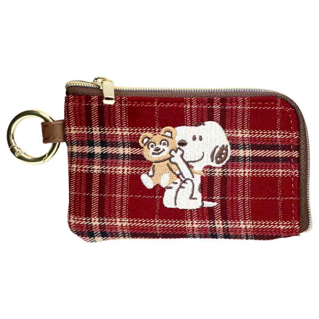現貨｜Snoopy 抱熊熊刺繡系列 日版 車匙包 / 鎖匙包 / 卡套  (233274)
