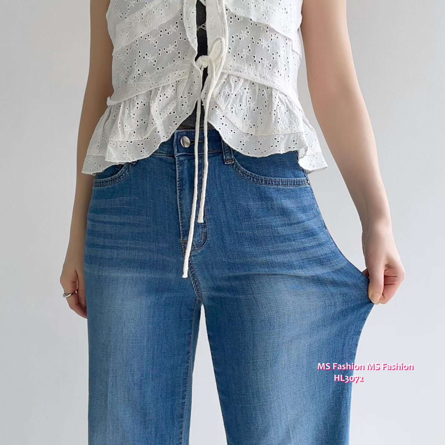 HL3072 韓國🌼Howluk涼惑面料闊筒牛