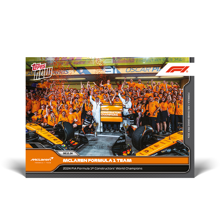 McLaren Formula 1 Team - 2024 F1 Topps NOW® #79 Abu Dhabi GP 2024車隊世界冠軍卡｜PR 2,519