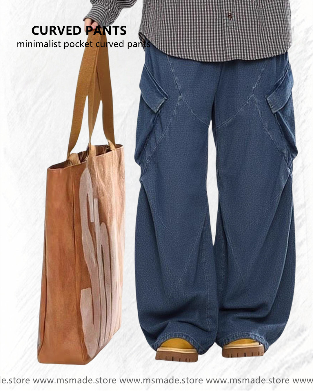 M35853 街頭中性工裝牛仔褲