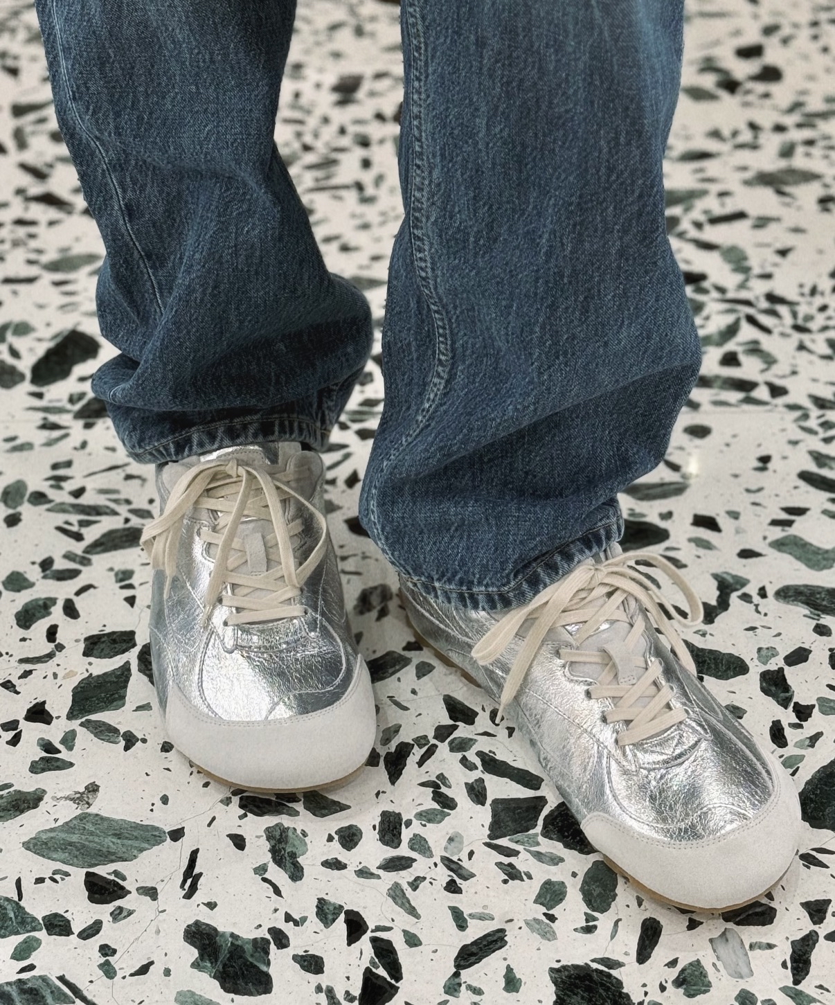(只限此色) 限時優惠✨訂貨📮BV Orbit flash sneaker 全皮款 Size 36/37/38/39/40/41  Color: silver