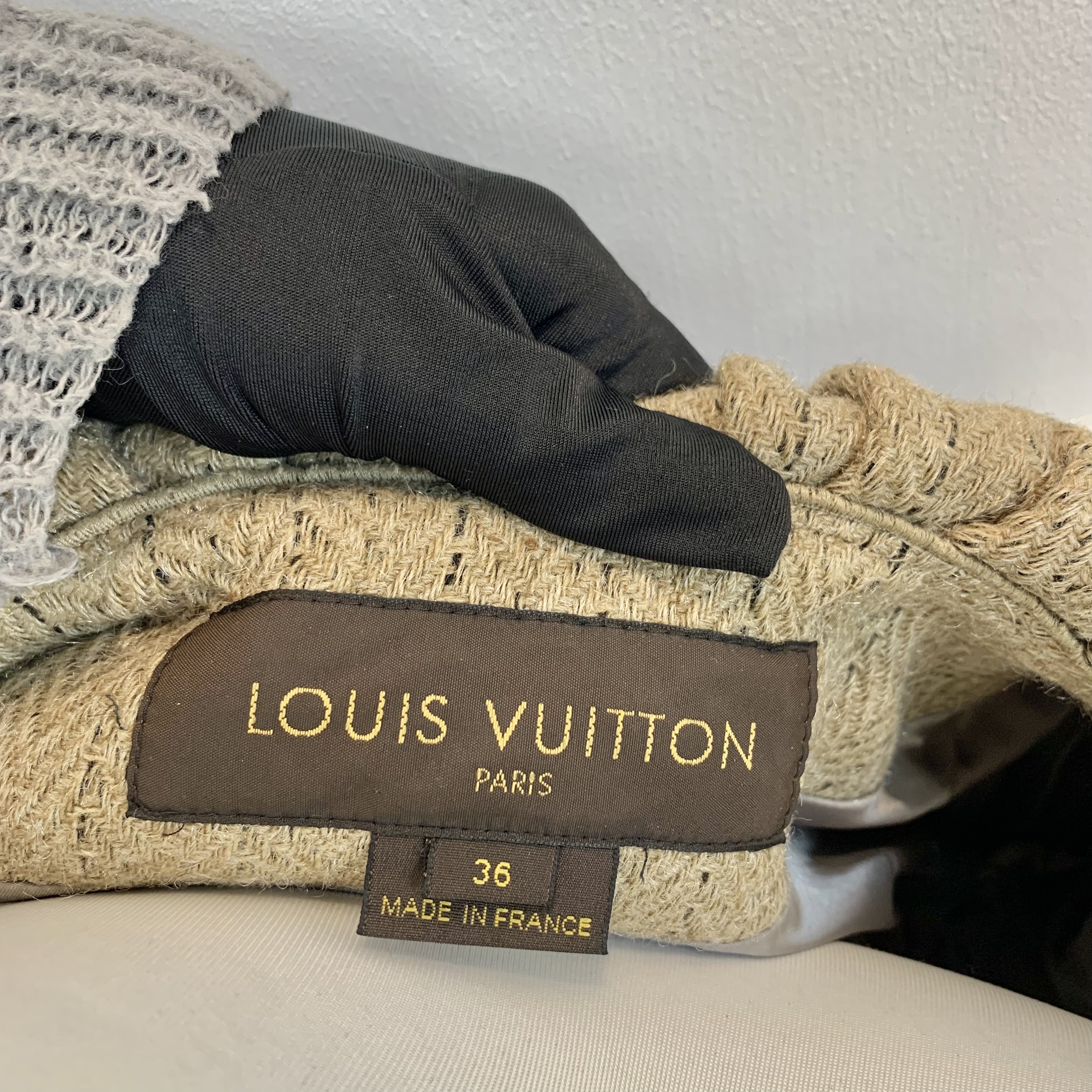 LV Vintage 秀場款 ✨條紋羊毛雙排扣大衣 🤎范冰冰同款🤎🤎