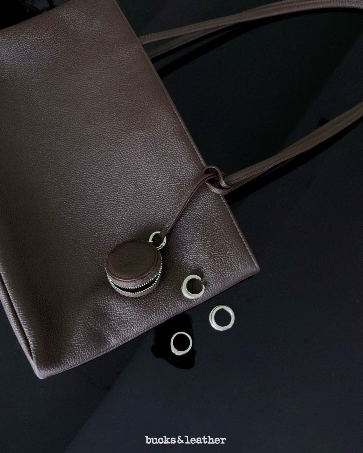 【26FW 】預訂_Ring Mini Pouch By Bucks & leather
