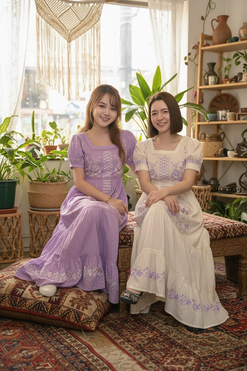 White Princess Emb Pure Cotton OP #1430