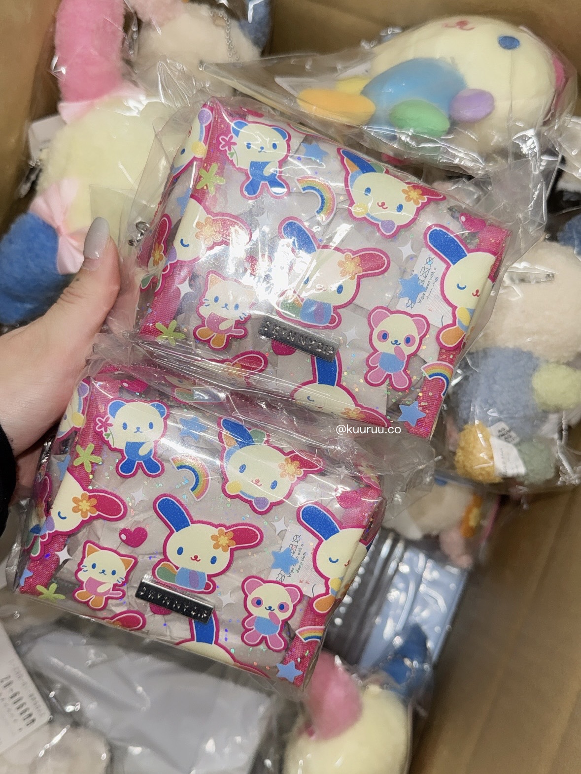 現貨｜日本限定 skinnydip x usahana系列閃閃收納包🌈