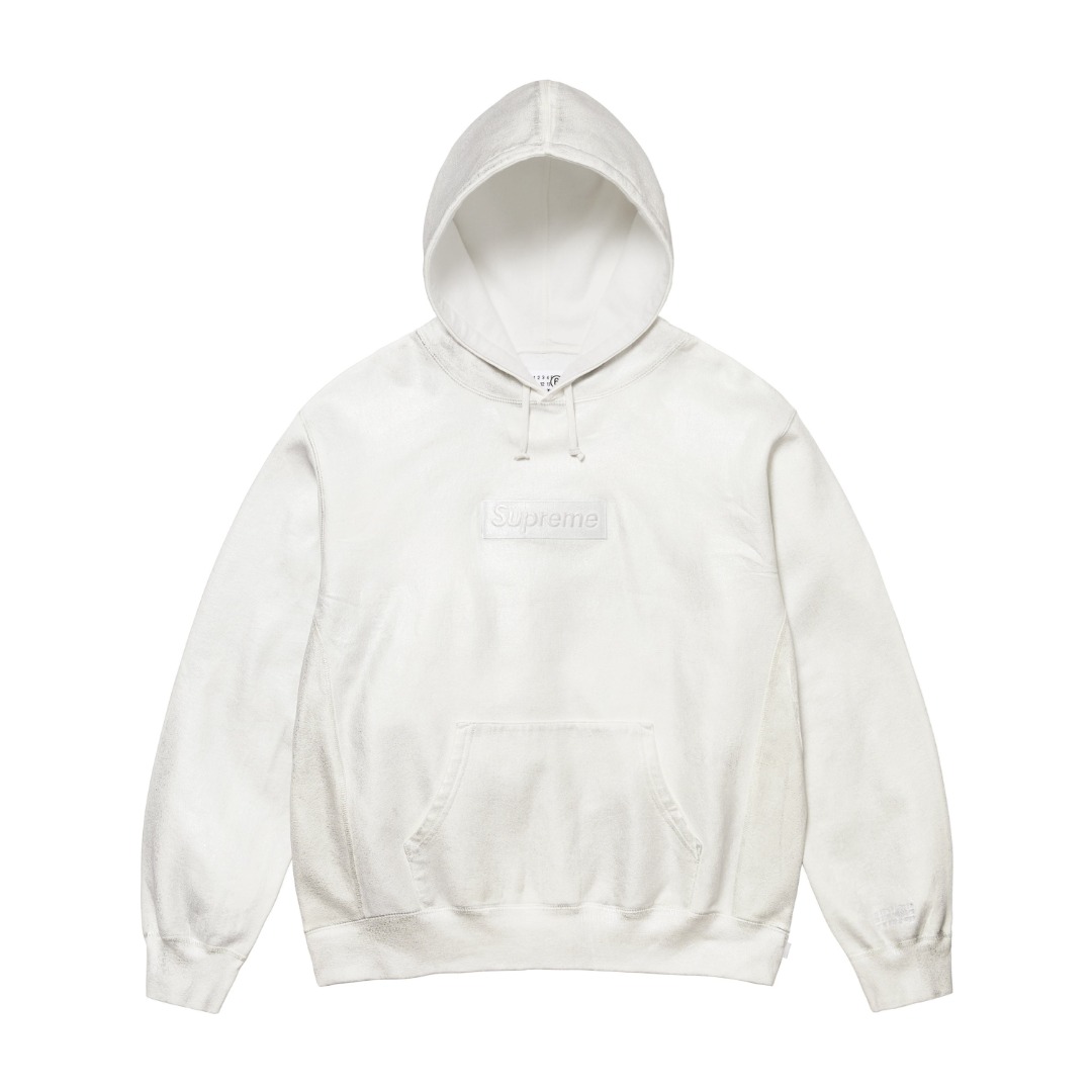 Supreme MM6 Maison Margiela Foil Box Logo Hooded Sweatshirt