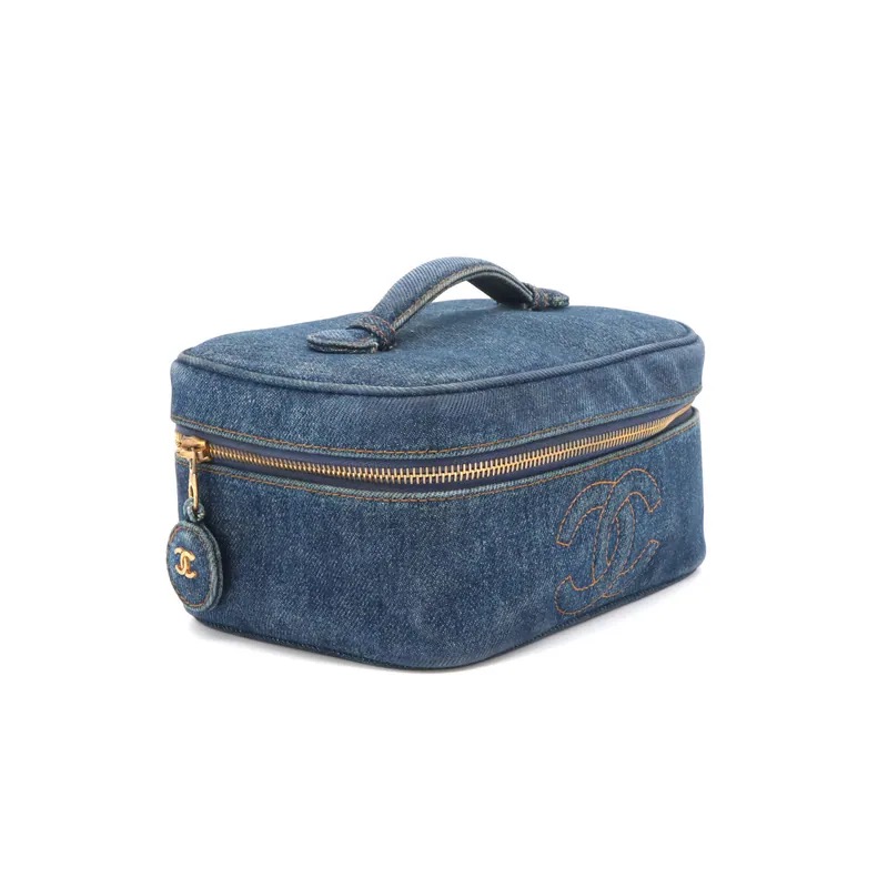 Chanel Coco Mark Denim Vanity Handbag