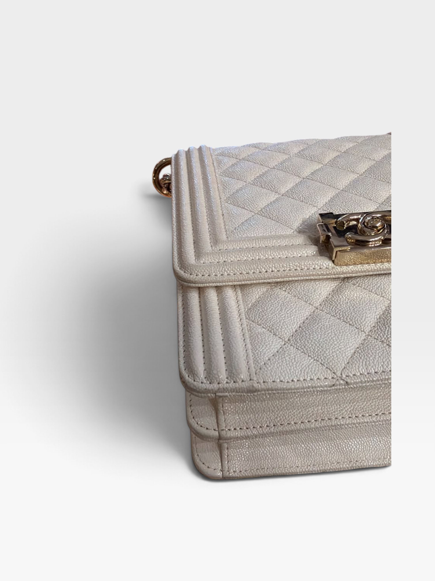 Pre-owned CHANEL North South Boy Bag/ Product Code: A092302