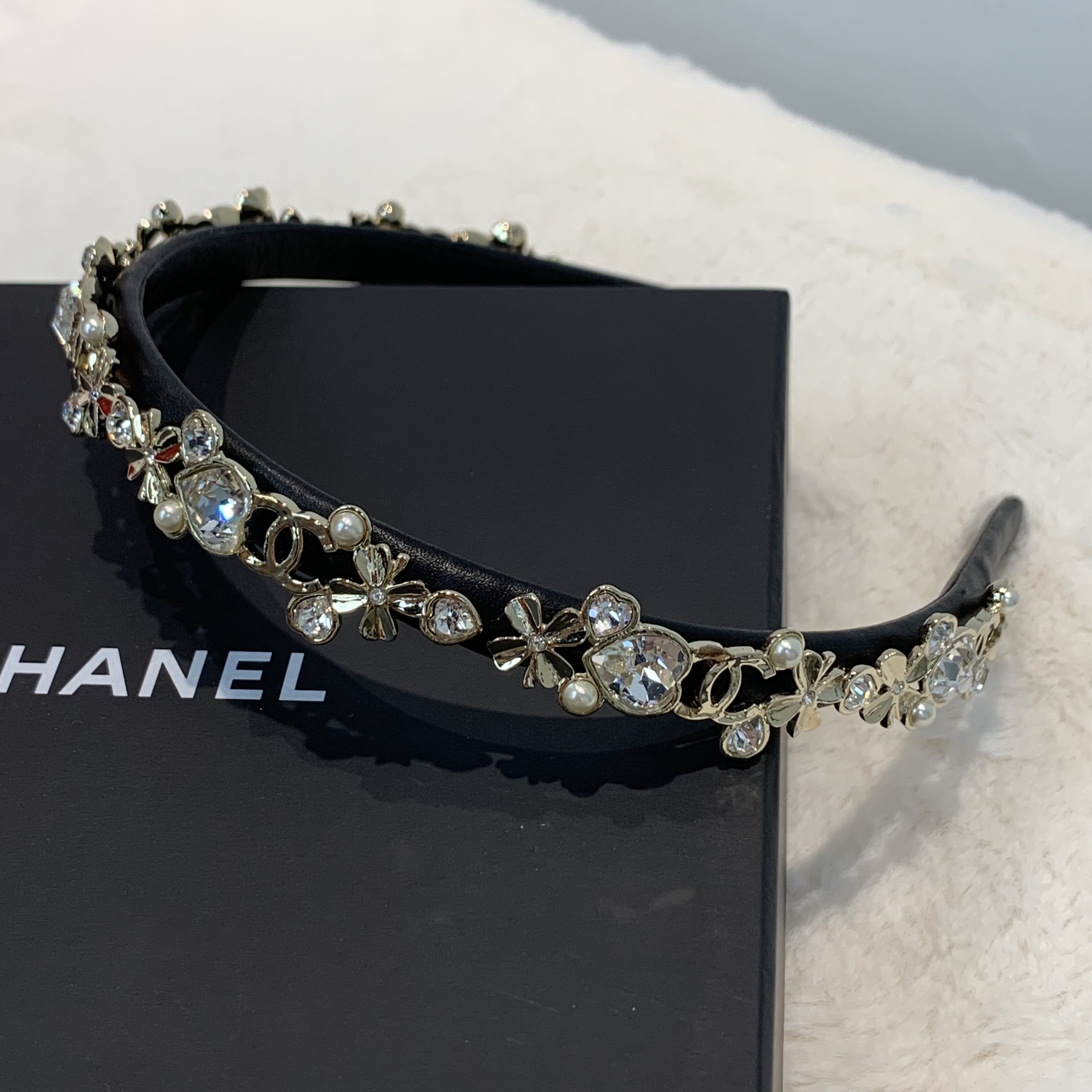 CHANEL香奈兒 22S絕美飾品水鑽公主頭箍