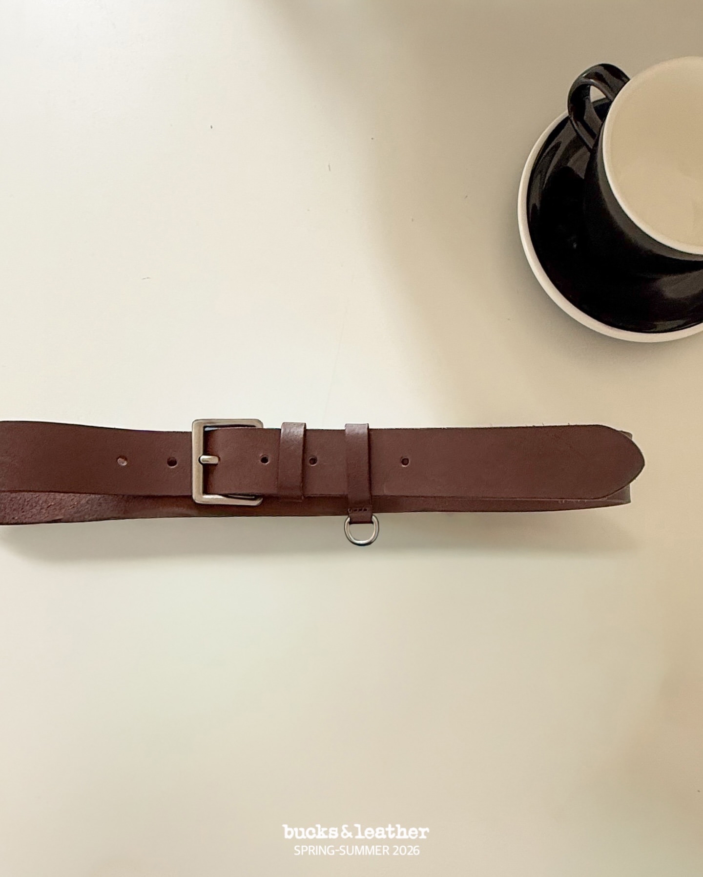 預訂_35mm D ring Belt By Bucks & leather