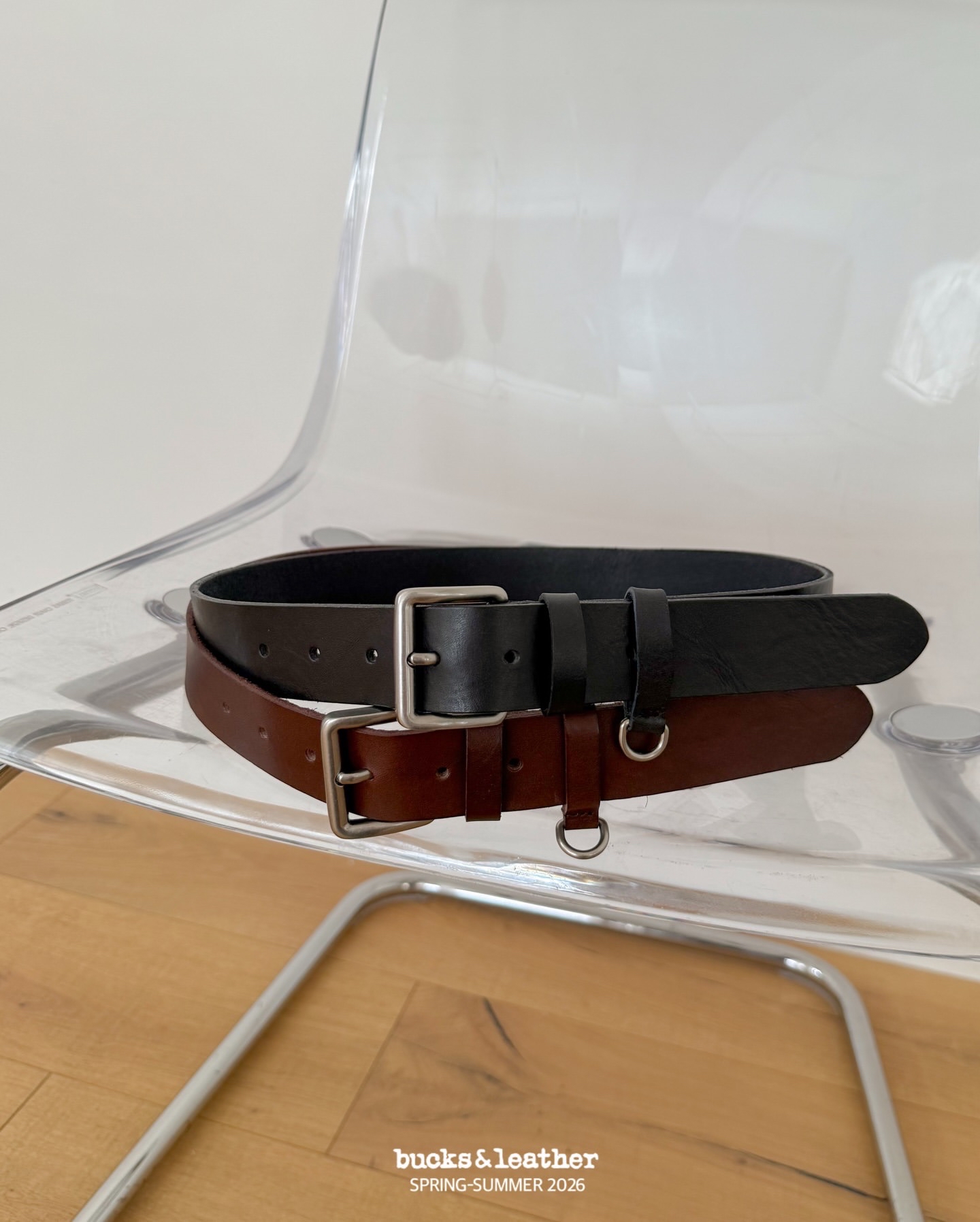 預訂_35mm D ring Belt By Bucks & leather