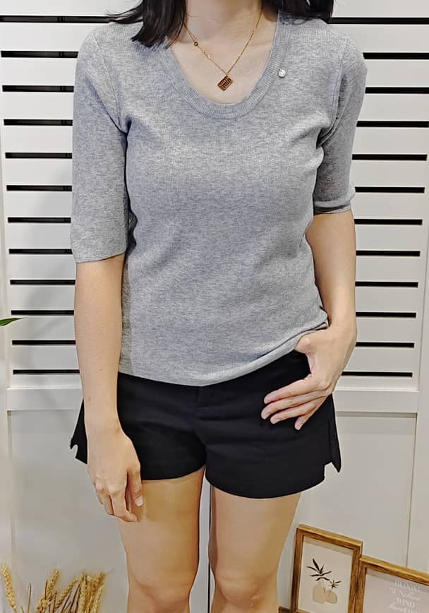 S659 U Neck Knit Wear