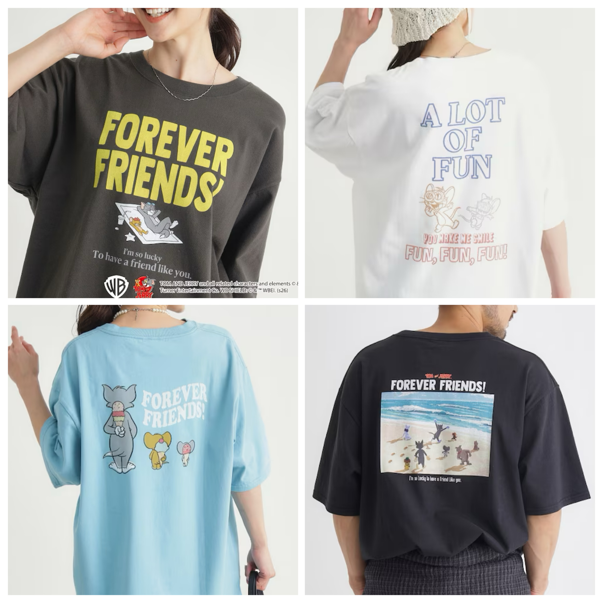 日本預訂📍日本Tom and Jerry x Right On得意夏日系列 - 短袖Tee (大人/小童Size)