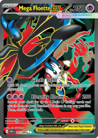 Pokemon TCG ME04 Chaos Rising 101/086 - Mega Floette (EX)
