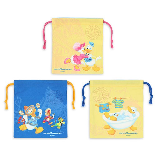 [訂購] [東京迪士尼] 💙 唐老鴨 Donald Duck 索繩袋三件套登場！🦆✨ ｜ 10月15日日本發售 {TF260918}